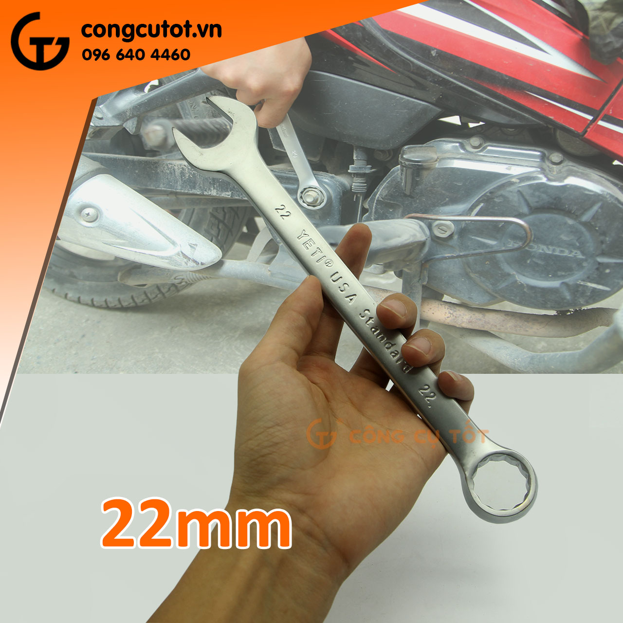 Cờ lê vòng miệng Ye.ti 22mm