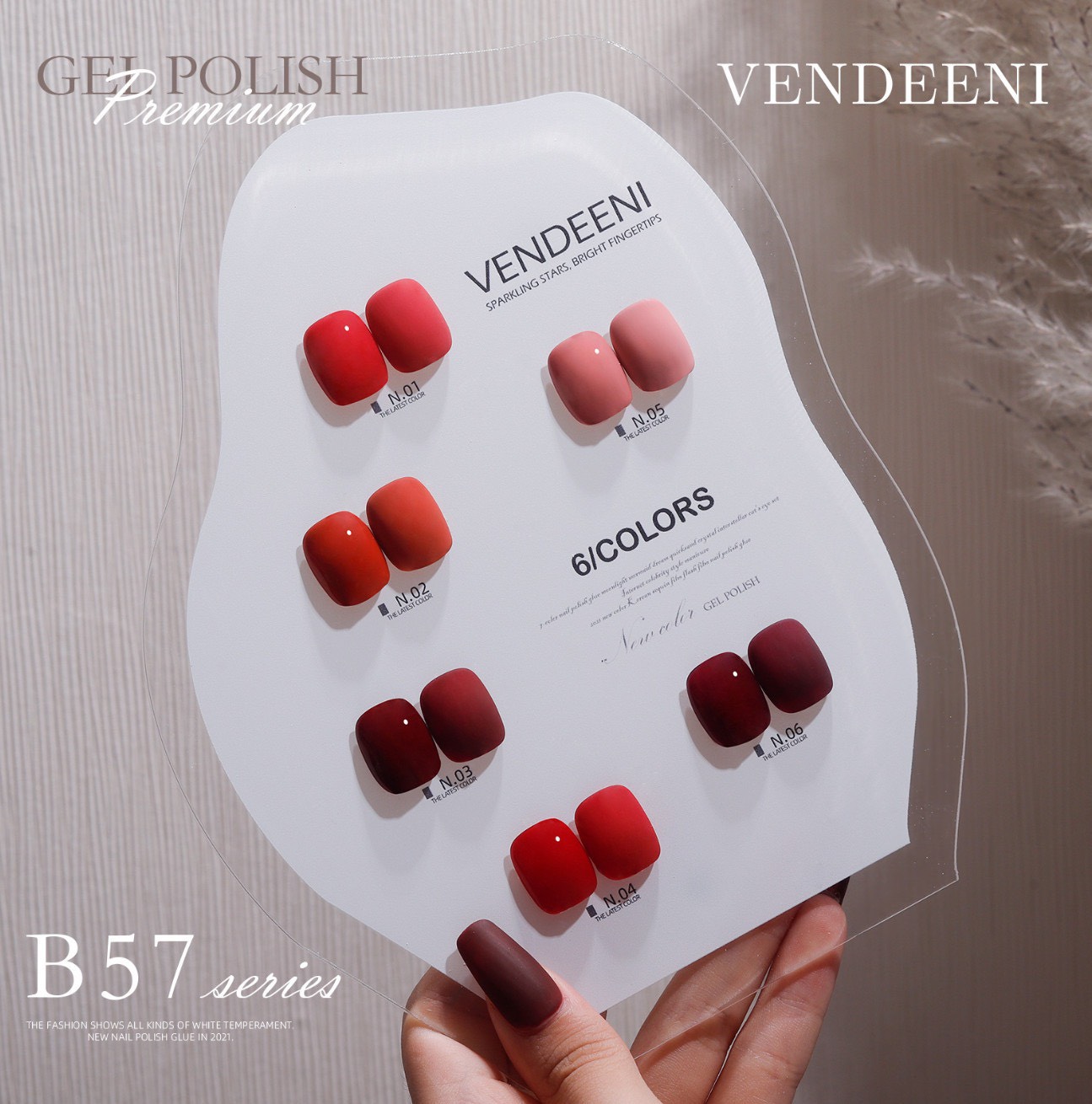 [Sơn Lẻ] Sơn Gel Vendeeni Chai Đỏ 15ml - Mã B57
