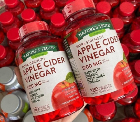 [HCM][HÀNG MỸ] GIẤM TÁO GIẢM CÂN NATURES TRUTH APPLE CIDER VINEGAR 1200MG