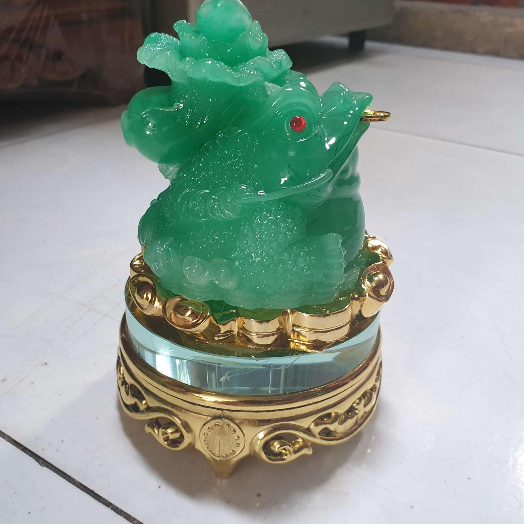 [HCM]cóc ngậm tiền phong thủy cao 16 cm
