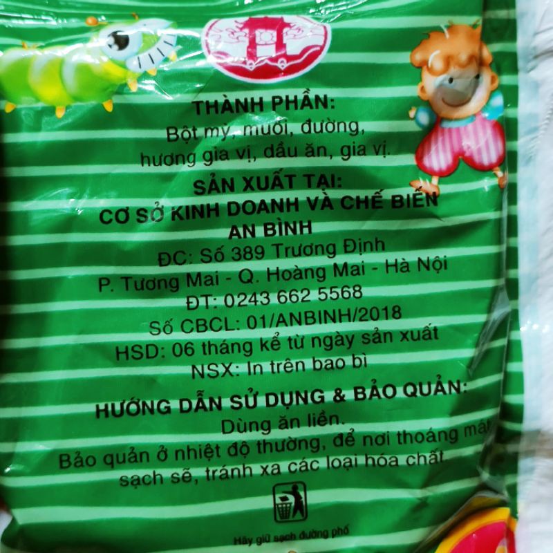 Combo 10 gói Mì trẻ em AN BÌNH gói 20g Ngon