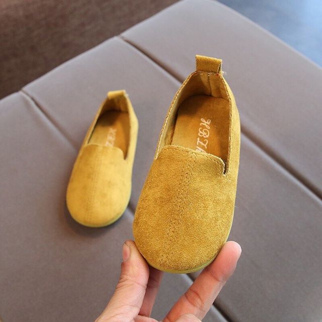 [RẺ VÔ ĐỊCH] GIÀY LƯỜI DA LỘN TRẺ EM FOM NHỎ 2-3sz