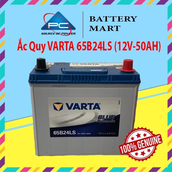 Varta 65B24L/Ls 12V-50Ah Battery