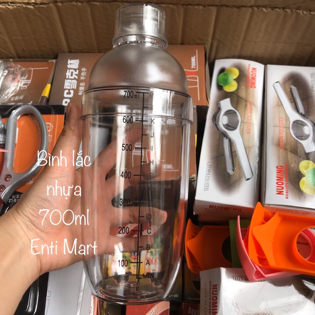 Bình lắc shaker pha chế cocktail trà sữa nhựa, chất lượng đảm bảo an toàn đến sức khỏe người sử dụng, cam kết hàng đúng mô tả
