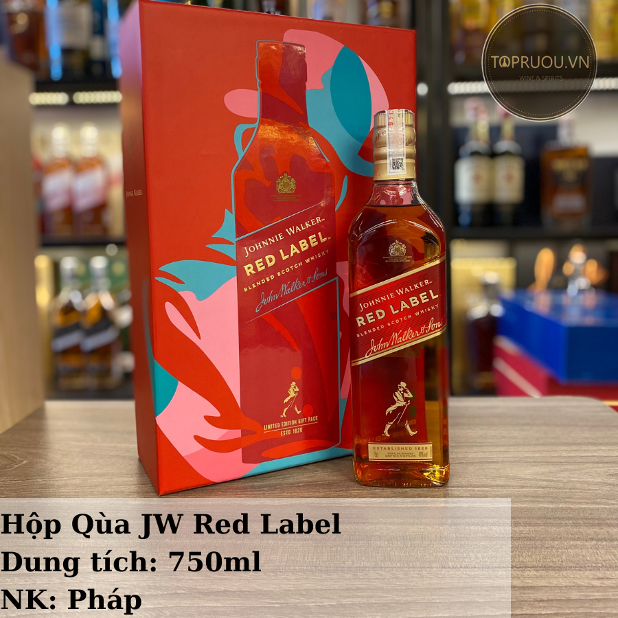 [TopRuouVietNam] Rượu Whisky Johnnie Walker Red Label 750ml [Hàng Thật]
