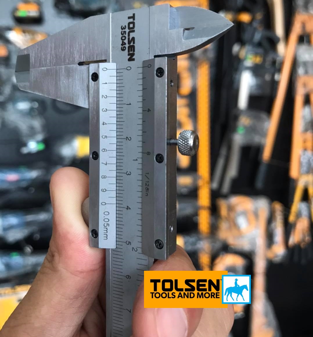 Thước Kẹp 150mm 0.05mm Vernier Caliper TOLSEN 35049
