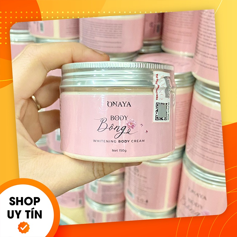 Kem body bông 150g dưỡng trắng da onaya - kem body bông onaya chính hãng - 8938540224056