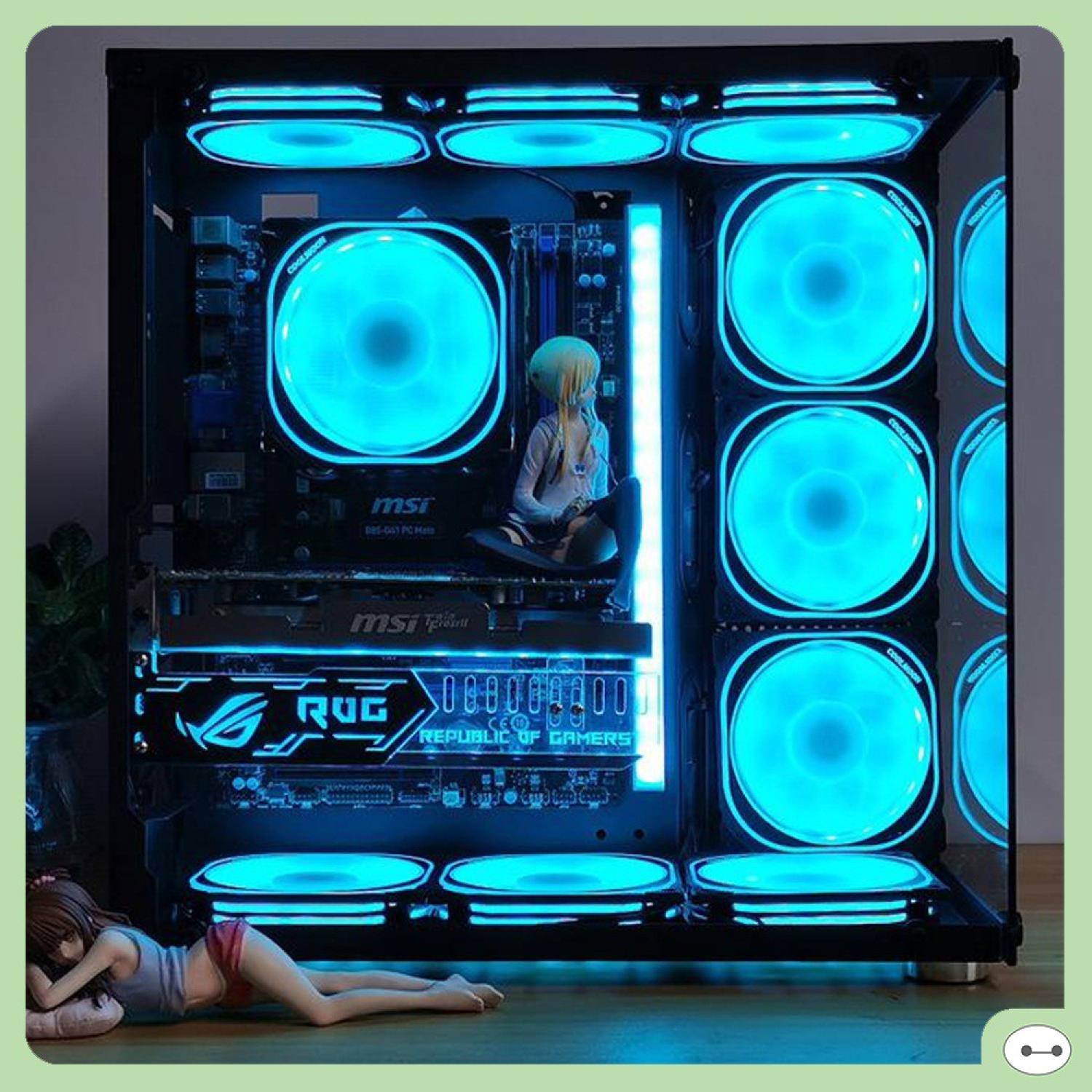 QUẠT LED FAN LED CASE COOLMOON U1 LED RGB 12CM