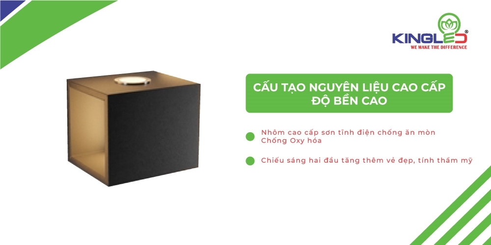 ĐÈN LED GẮN TƯỜNG (LWA0100A) KINGLED