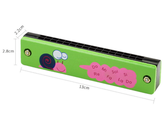 Kèn Harmonica đồ chơi 32 lỗ bằng gỗ cho bé