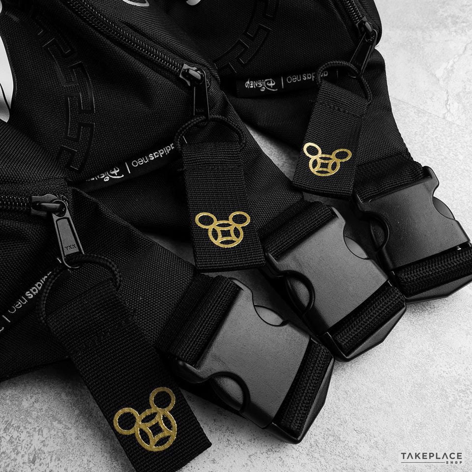 Túi Adidas bao tử Mickey [2 màu] [unisex]