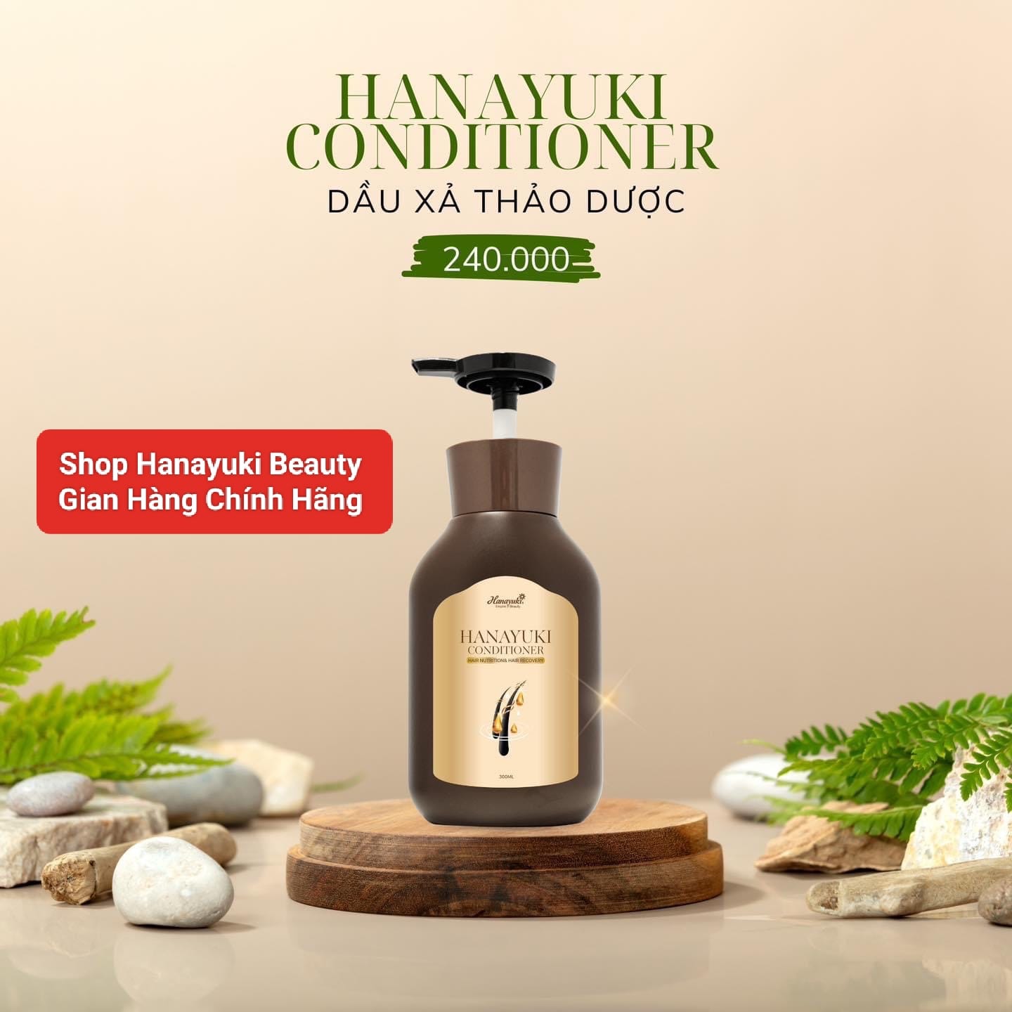 [TẶNG QUÀ + GIẢM VOUCHER 8%] [Chính hãng Hanayuki-Date 2026] DẦU XẢ HANAYUKI CONDITIONER 300gr TÓC SIÊU MƯỢT, KHỎE