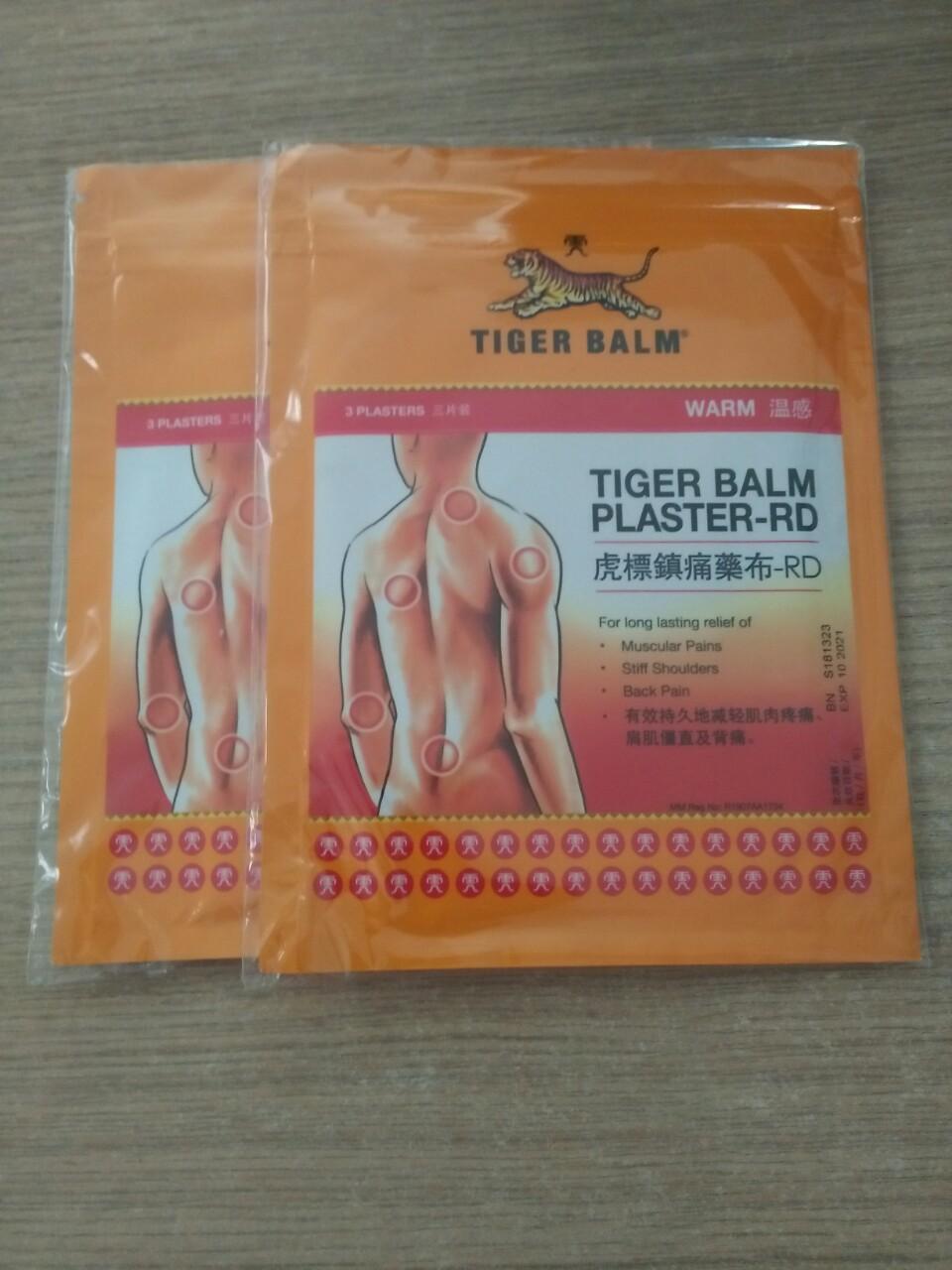 Combo 6 Bịch MIẾNG DÁN TIGER BALM PLASTER-RD Warm 10cm x 14cm