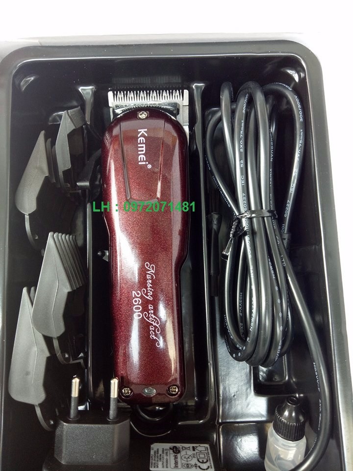 Tông đơ cắt tóc chuyên nghiệp KM2600[TẶNG KÈM LƯỢC TONIGUY CAO CẤP]