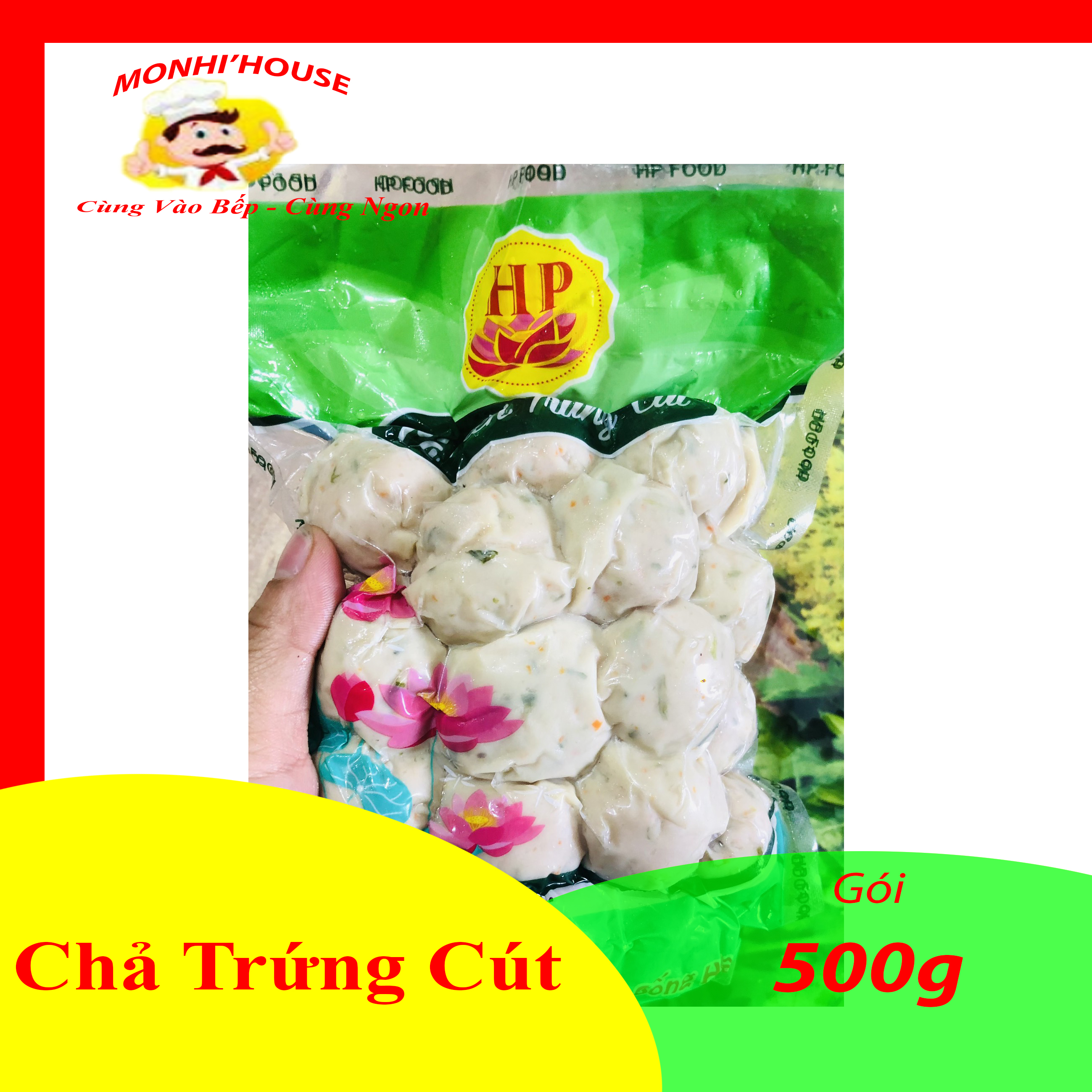 1kg chả bao trứng cút thơm, ngon/ gói 500g