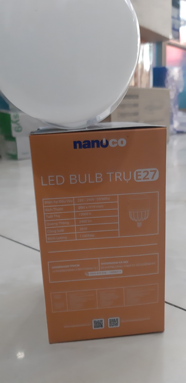 [HCM]ĐÈN LED BULB TRỤ NANOCO NLB303/NLB304/NLB306 30W
