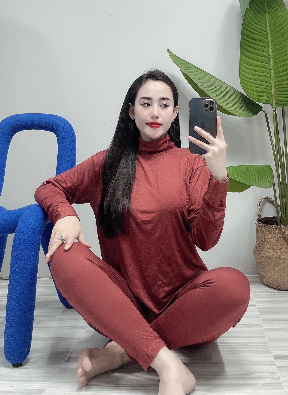 Set Ủ Kem Cổ Cao Thun Lạnh Dưỡng Da Freesize