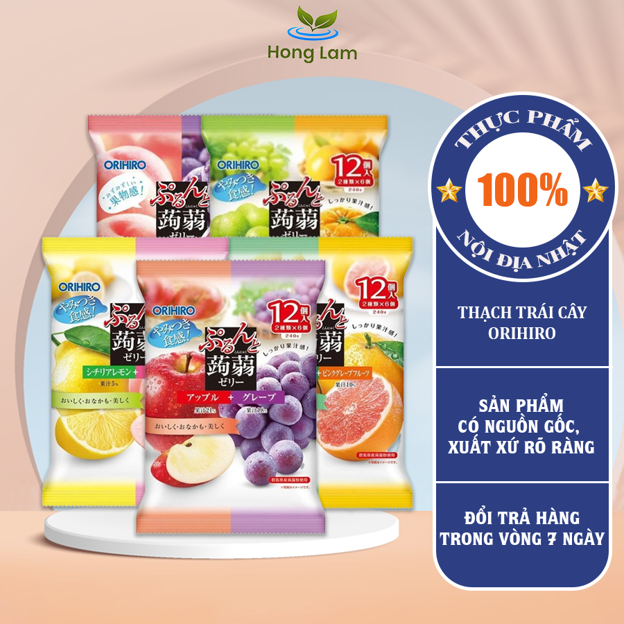 Thạch Trái Cây Orihiro Nhật Bản - Gói 240g