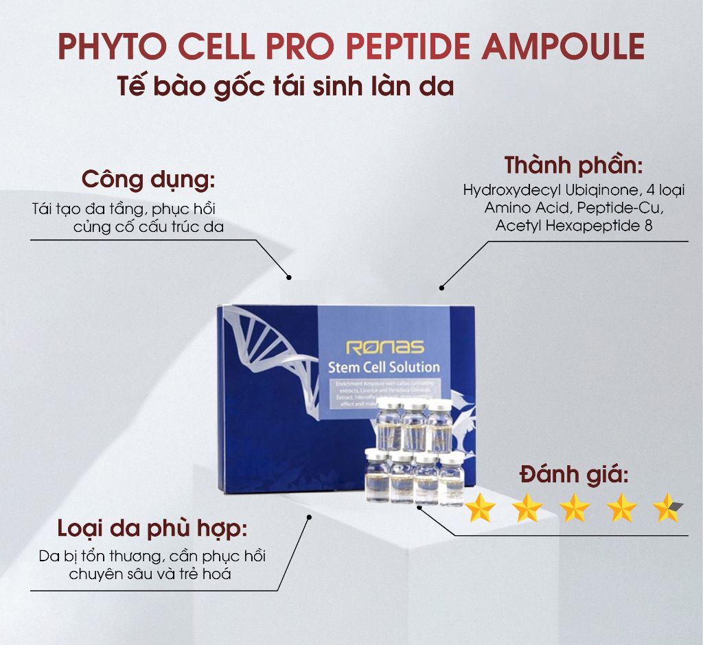Tế bào gốc Ronas Stem Cell Solution Hàn Quốc Chính Hãng