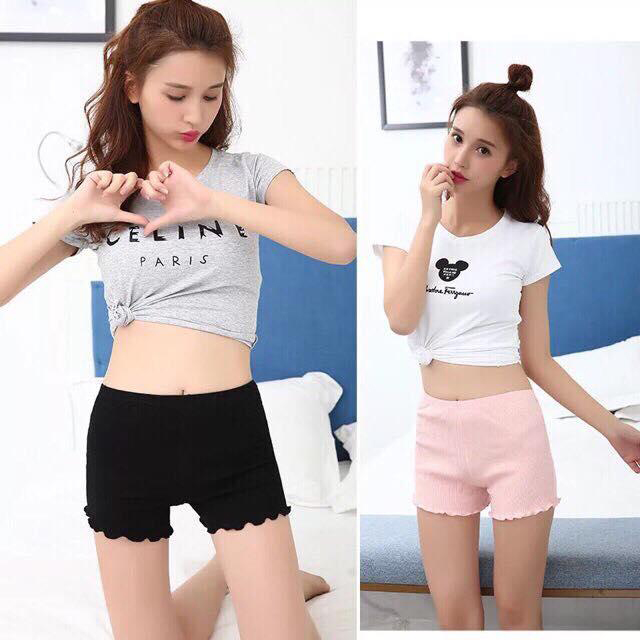 Quần Đùi Mặc Váy Tăm Tre Mẫu Mới 022[Brastore]