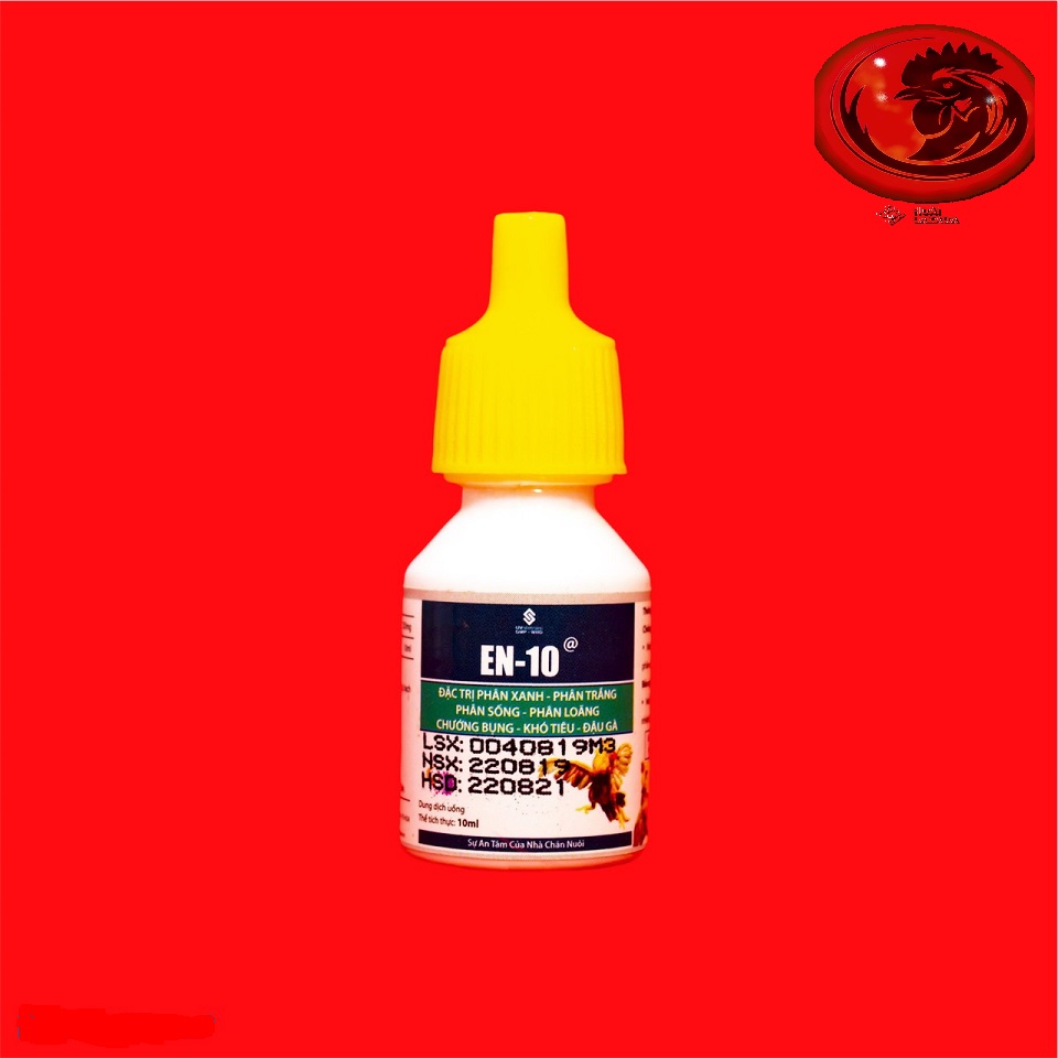 En - 10 đặc trị khò khè, xỗ mũi cho gà đá 1 lọ 10 ml
