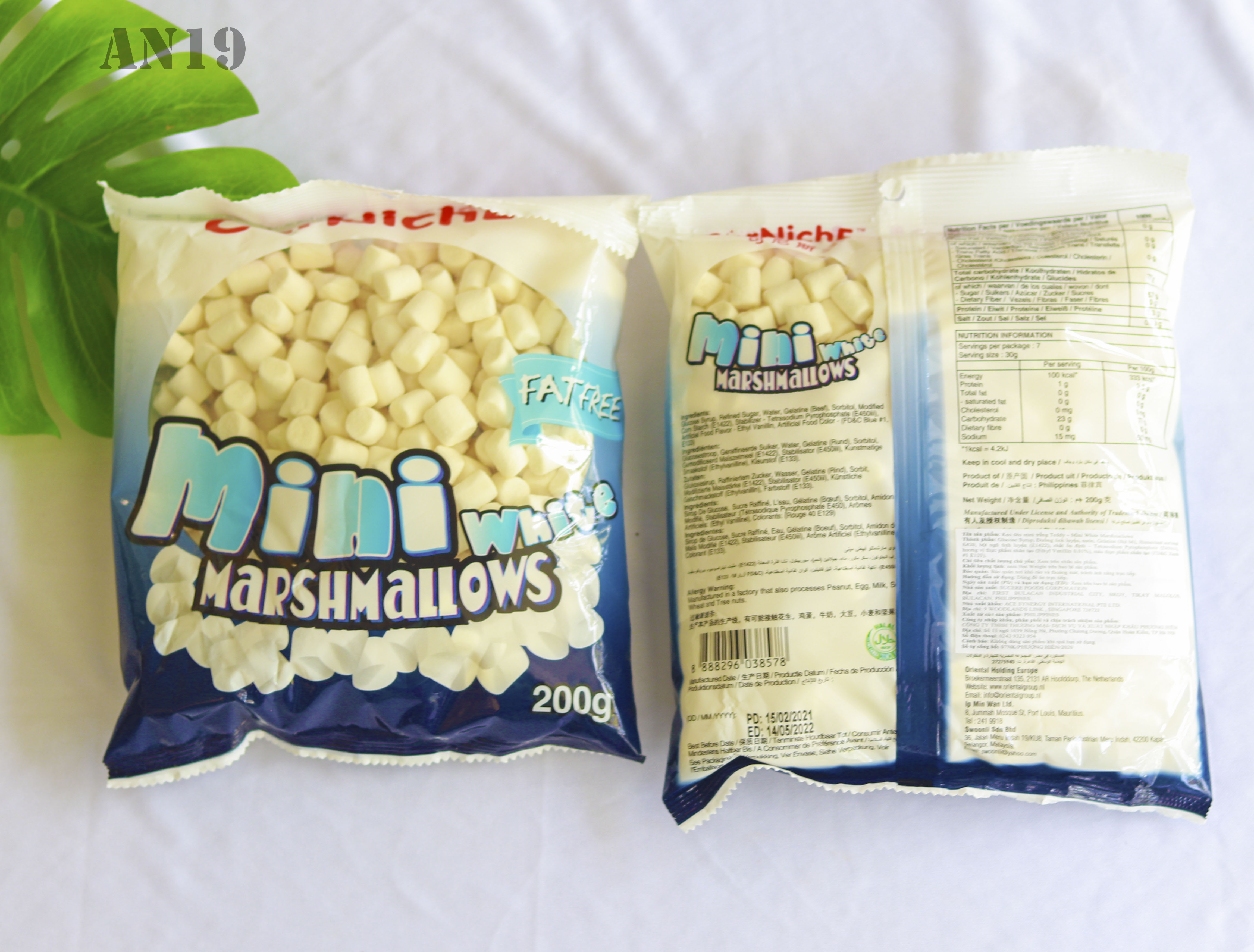 Kẹo Xốp Marshmallow Mini Trắng 200gr