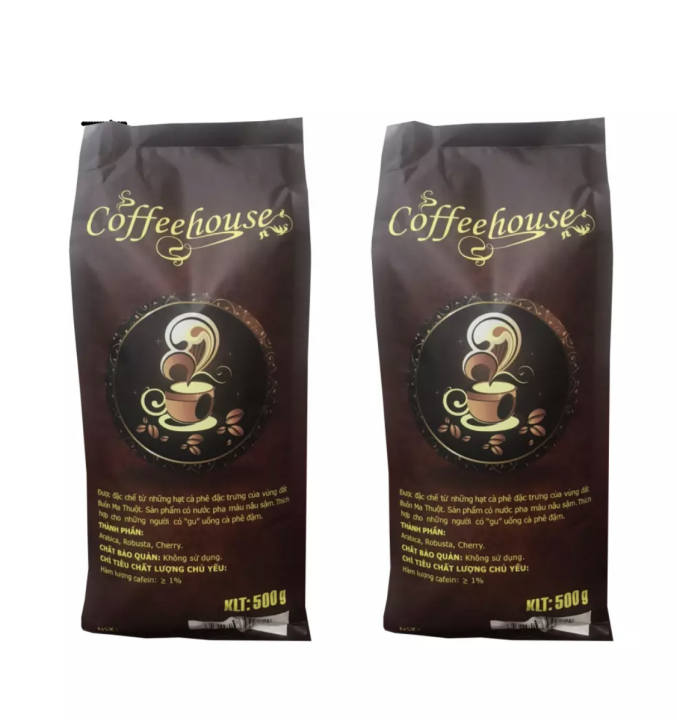 CÀ PHÊ RANG XAY 1KG nguyên chất 100% rang mộc cafe pha phin đậm vị, ngọt hậu 90% robusta 10% arabica từ HƯƠNG BAN MÊ