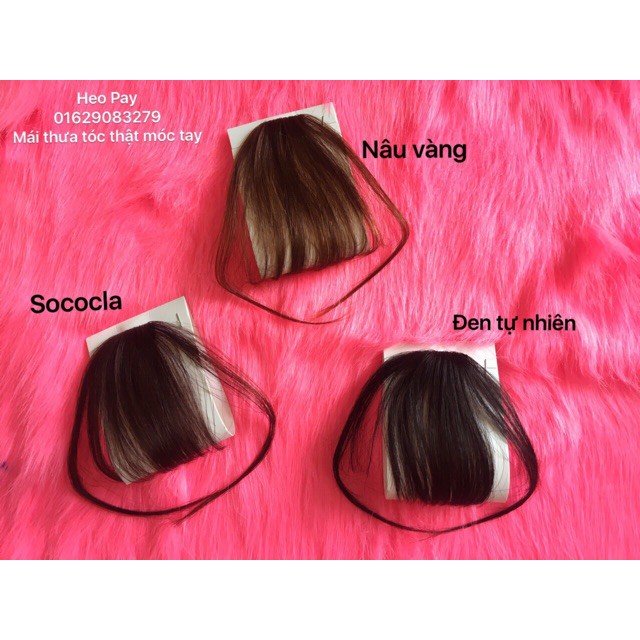 tóc mái giả Tóc mái thưa tóc - hàng móc tay