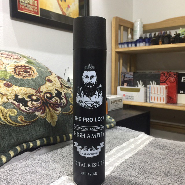 Combo Gôm Pro Lock Ami 420ml + Sáp Vuốt Tóc Nam Volcanic Clay (Đen)