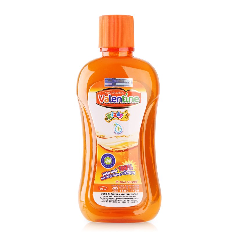 NƯỚC SÚC MIỆNG TRẺ EM VALENTINE KIDDY (250ML)
