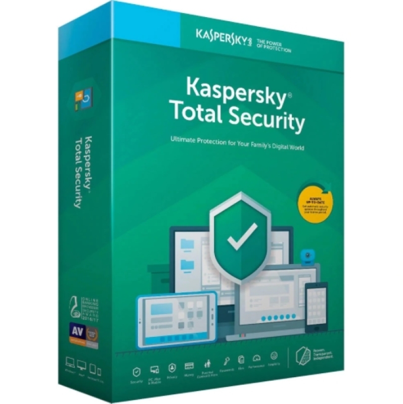 Bảng giá Phần mềm Kaspersky Total Security 1 năm 1pc chính hãng Phong Vũ