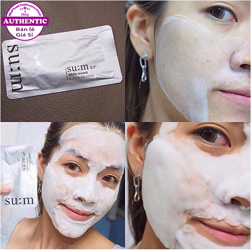 Mặt Nạ Sủi Bọt SUM37 LÊN MEN Thải Độc Trắng Da KOREA