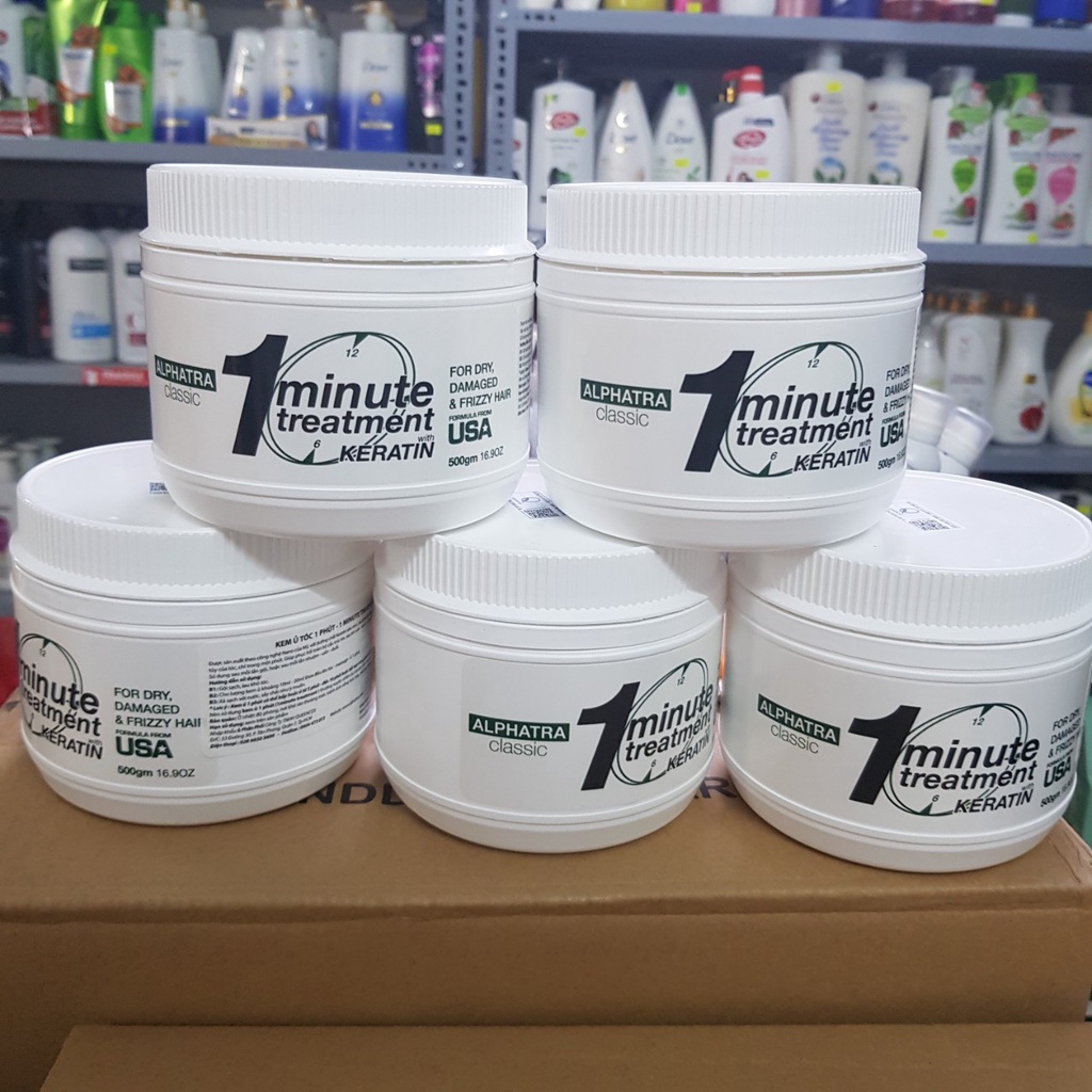 Kem hấp dầu - ủ tóc 1 phút ALPHATRA CLASSIC 1 MINUTE 500gr
