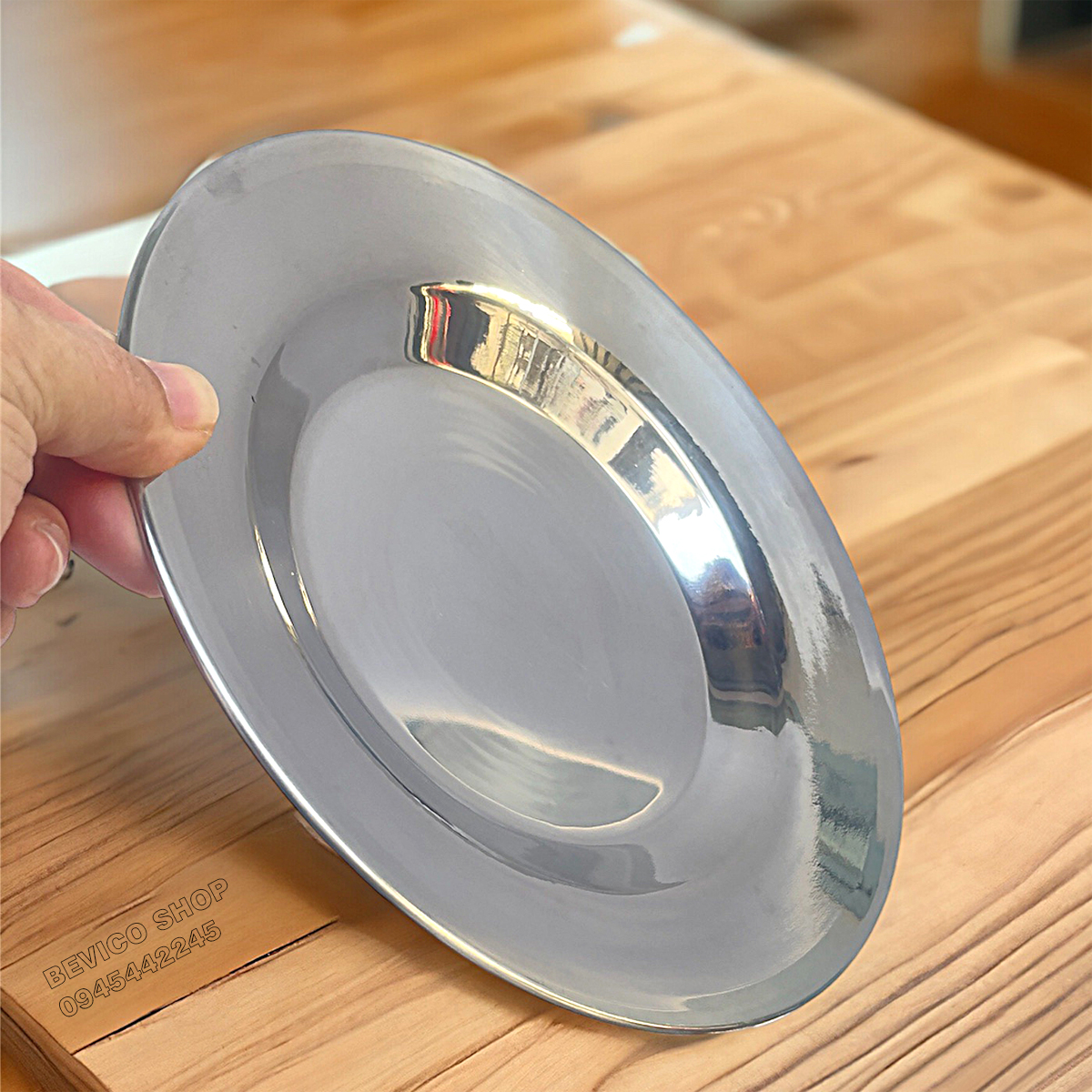 Bộ Dĩa Inox Tròn Nhiều  Cỡ 16/18/20/22/24cm sử dụng đa năng, tiện lợi