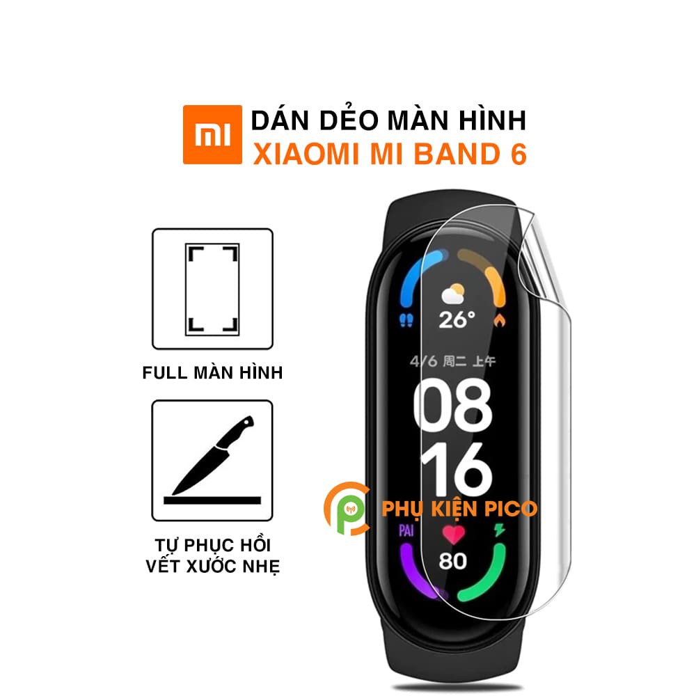 Dán màn hình Mi Band 6 cường lực dẻo trong suốt - Cường lực Xiaomi Mi Band 6