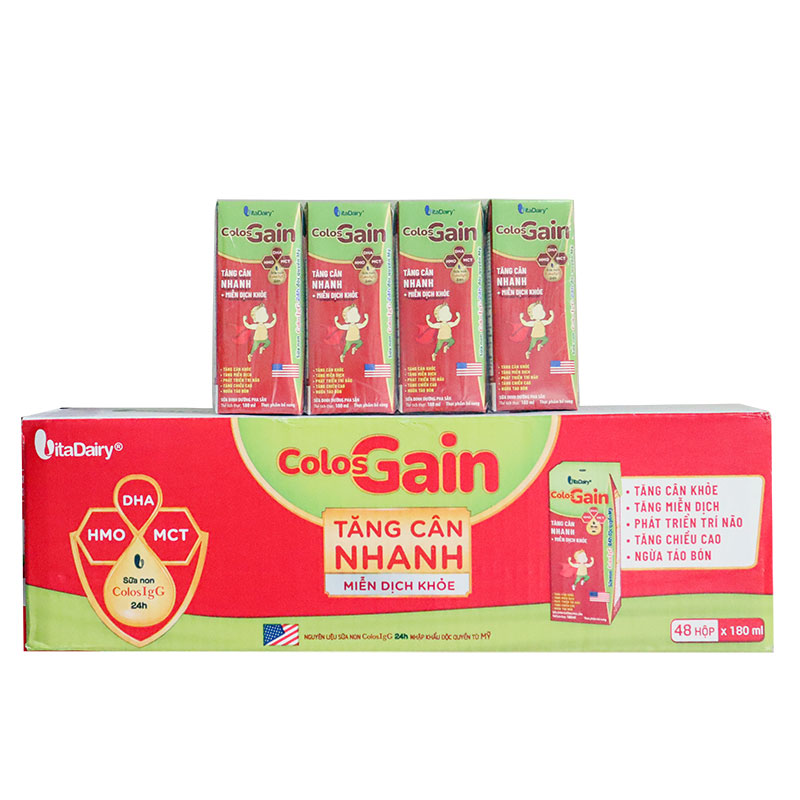 Sữa Colos Gain pha sẵn 110ml, 180ml (48hộp)