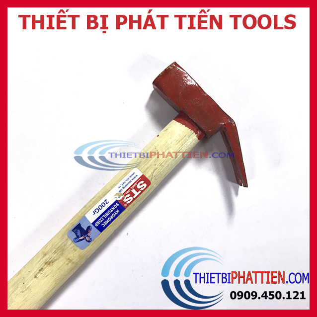 Búa Đóng Đinh Nhổ Đinh Sơn Tùng STS Loại 200g, 300g, 500g Cán Gỗ Chính Hãng