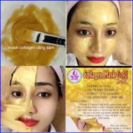 1kg mặt nạ collagen vàng sâm handmade