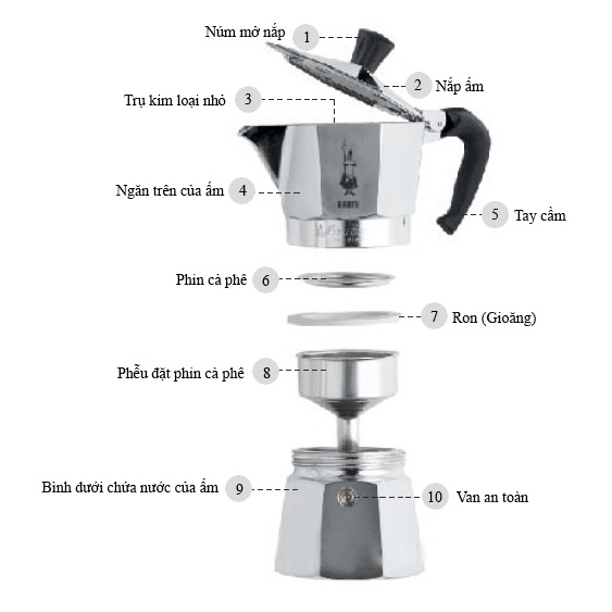 [ bảo hành 12 tháng] Bình Pha Cà Phê, pha trà, Ấm Pha Trà, Bình Pha Cà Phê Mặt Bếp, Máy Pha Cà Phê, Ấm pha cà phê (cafe