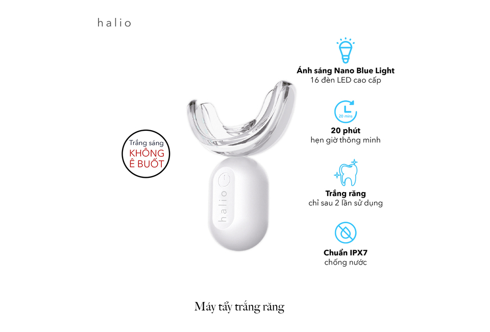 Máy Tẩy Trắng Răng Halio Blue Light Professional Teeth Whitening Enhancer