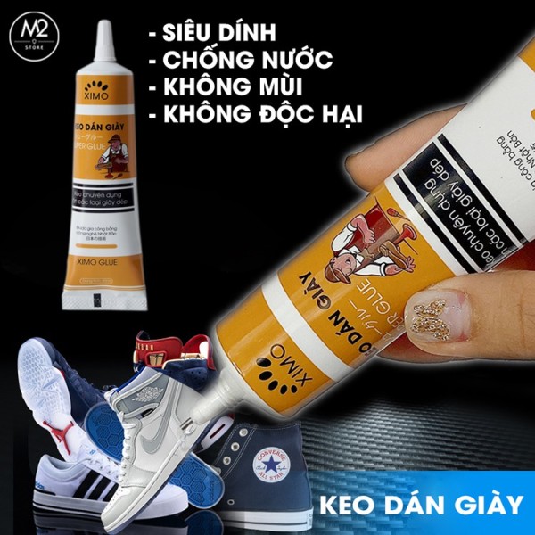 Keo dán giày thể thao siêu dính dùng nhiệt trong suốt không tổn thương da XIMO KDG06