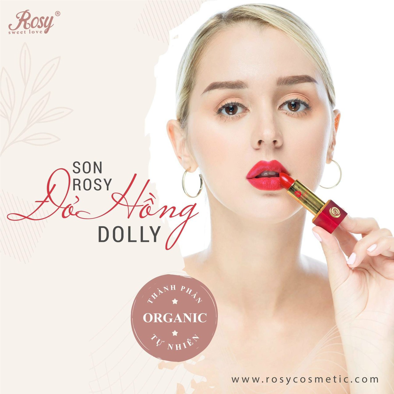Son Sáp Rosy Siêu Lì Chính Hãng 100% Kèm Phiếu Bảo Hành Full Màu