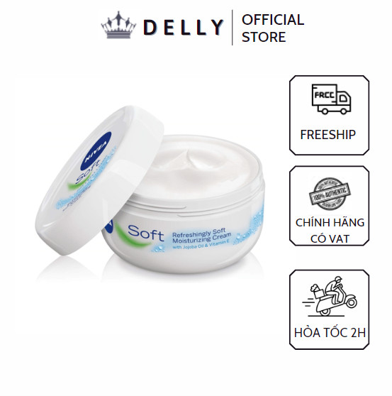 Kem dưỡng ẩm Nivea Soft 200ml hàng chuẩn Đức