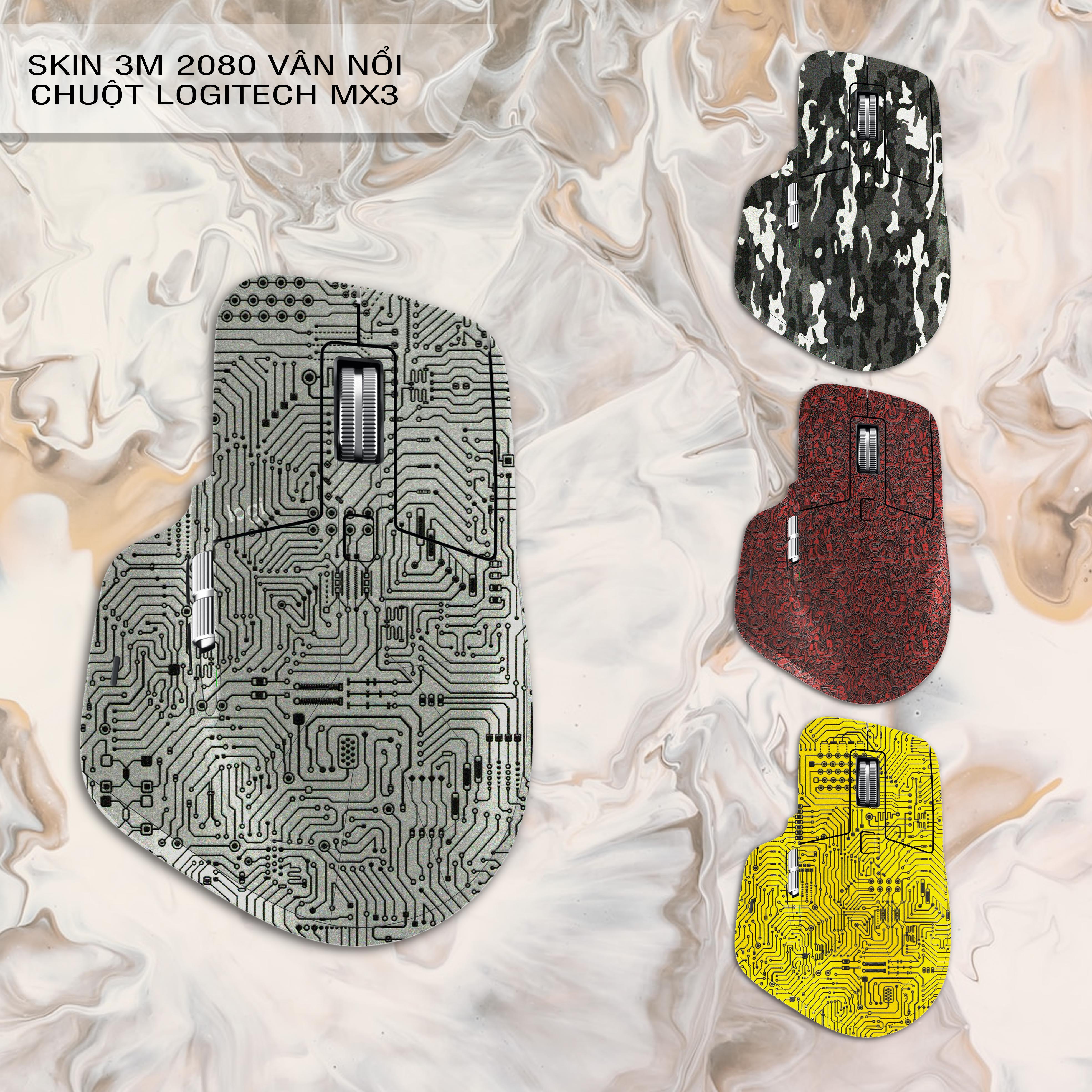 Miếng dán, skin 3M vân nổi 2080 chuột logitech MX Master 3/3s, MX Master 2/2s
