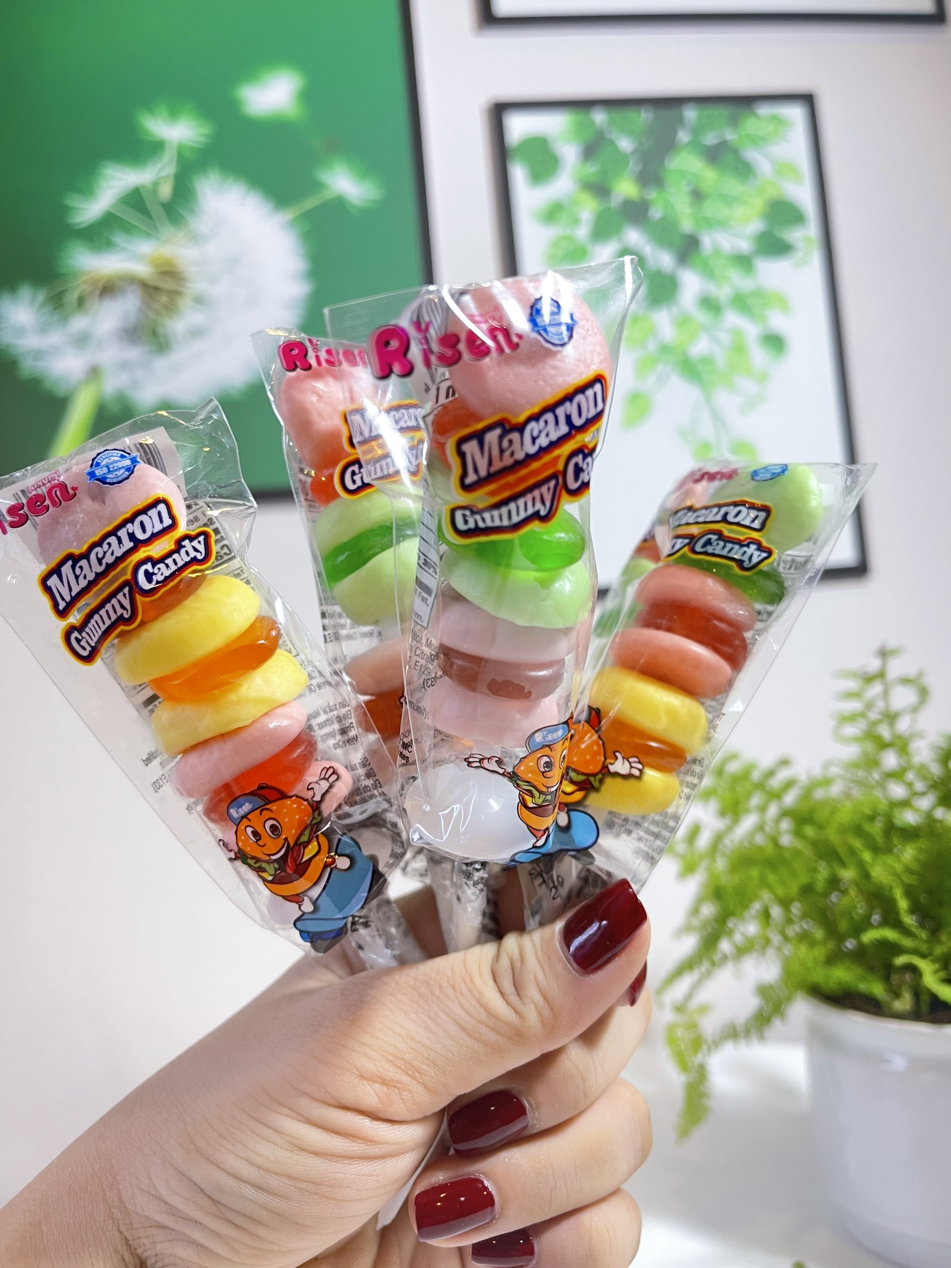 COMBO 20 XIÊN , KẸO DẺO XIÊN HAMBUGER, KẸO DẺO BÔNG GÒN