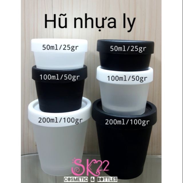 Set 10 hũ ly đựng kem 100g/200g