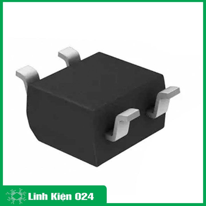 Diode cầu 0.5A 600V chân dán SMD