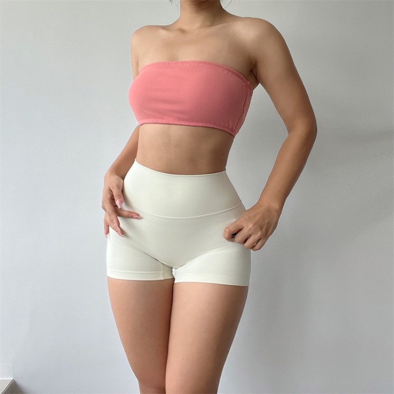 Quần short,quần đùi thể thao nữ lưng cao chất poly cao cấp (13 màu)