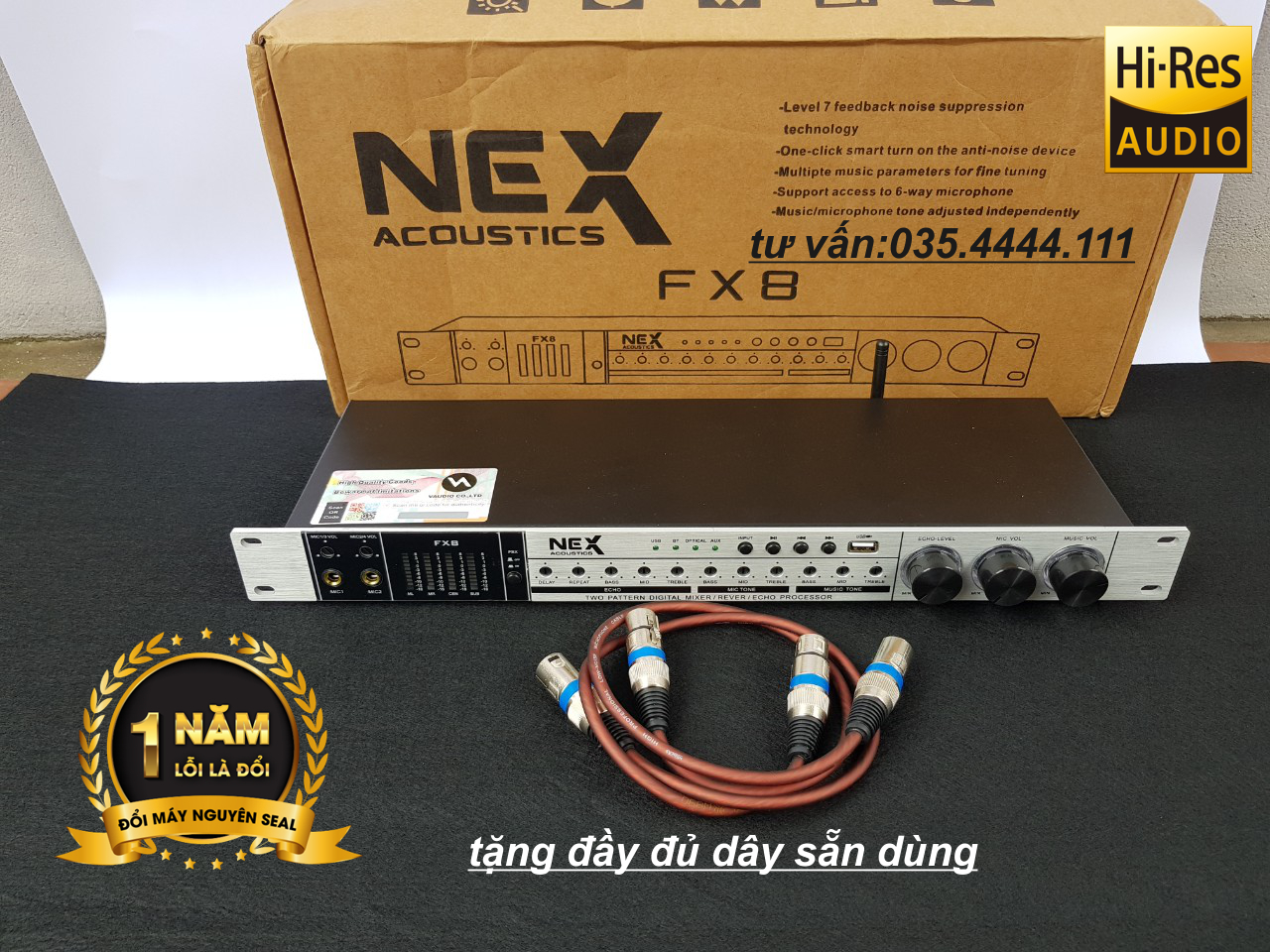 vang cơ nex fx8 chống hú (màu đen)