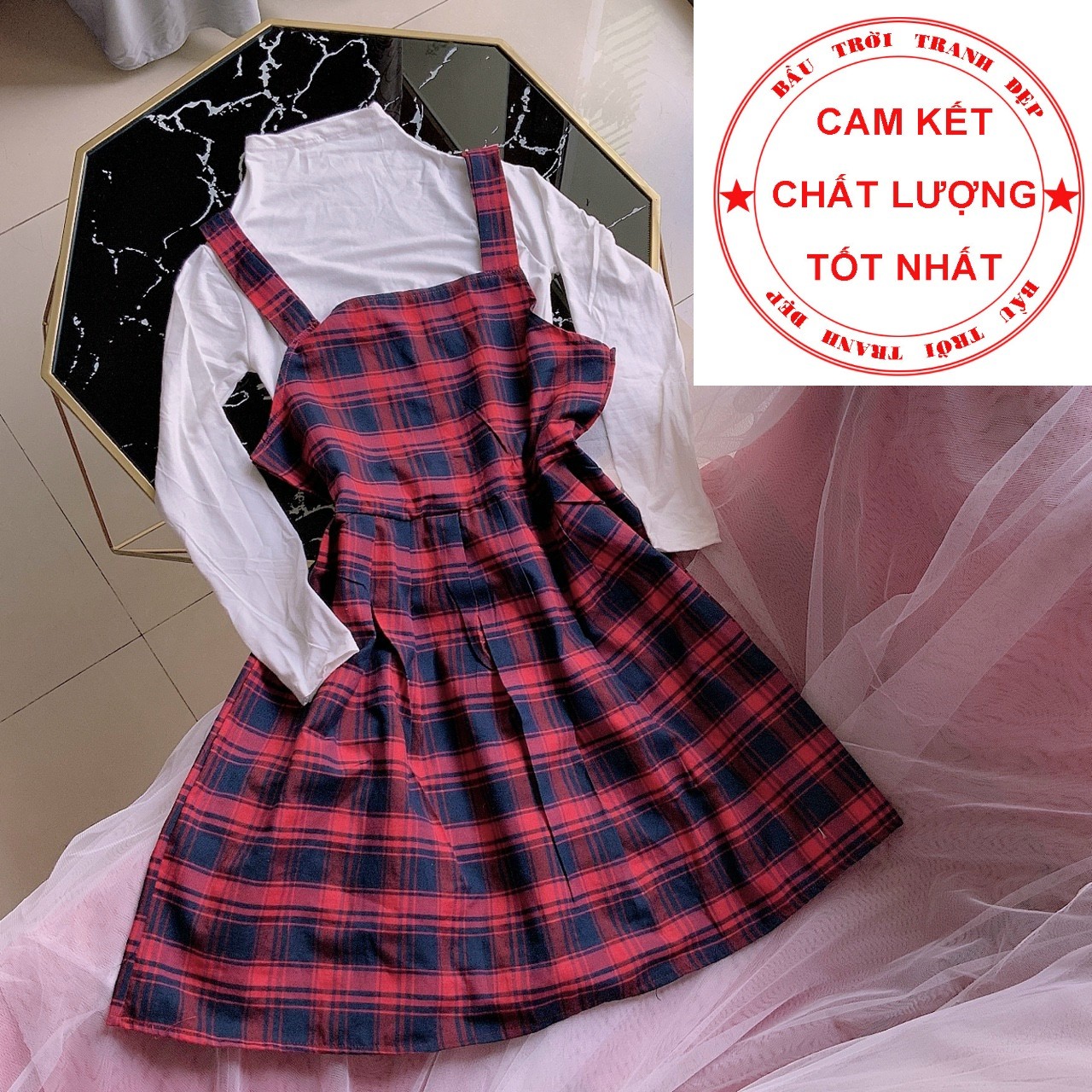 SET YẾM CARO VÀ ÁO THUN LỤA, PHỤNG HOÀNG